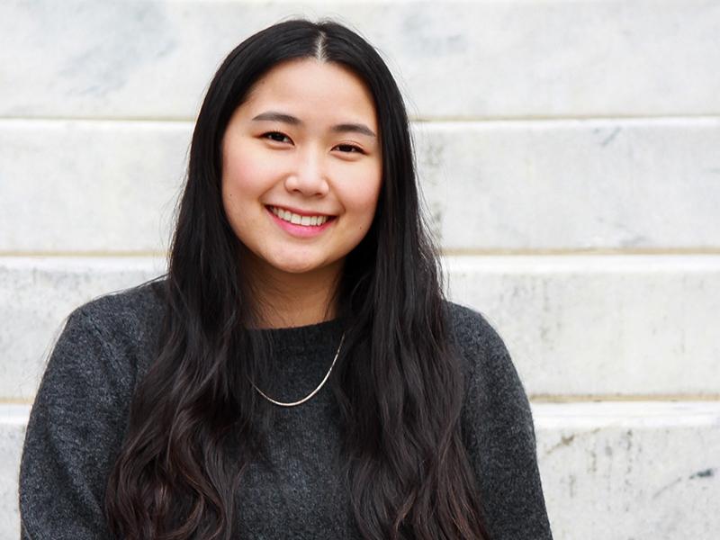 student AnLi M. French smiling